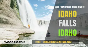 Travel Time from Woods Cross, Utah to Idaho Falls, Idaho