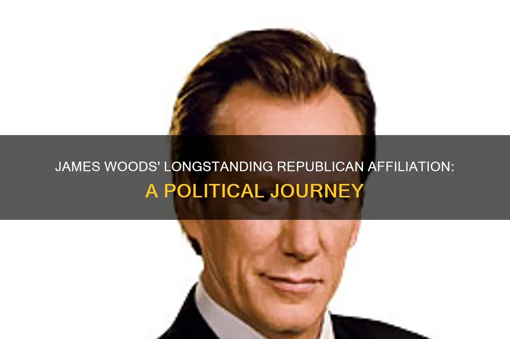 how long has james woods been a republican