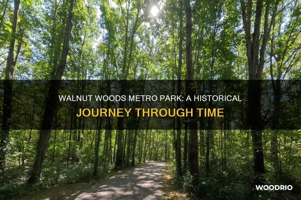 how long has walnut woods been a metro park