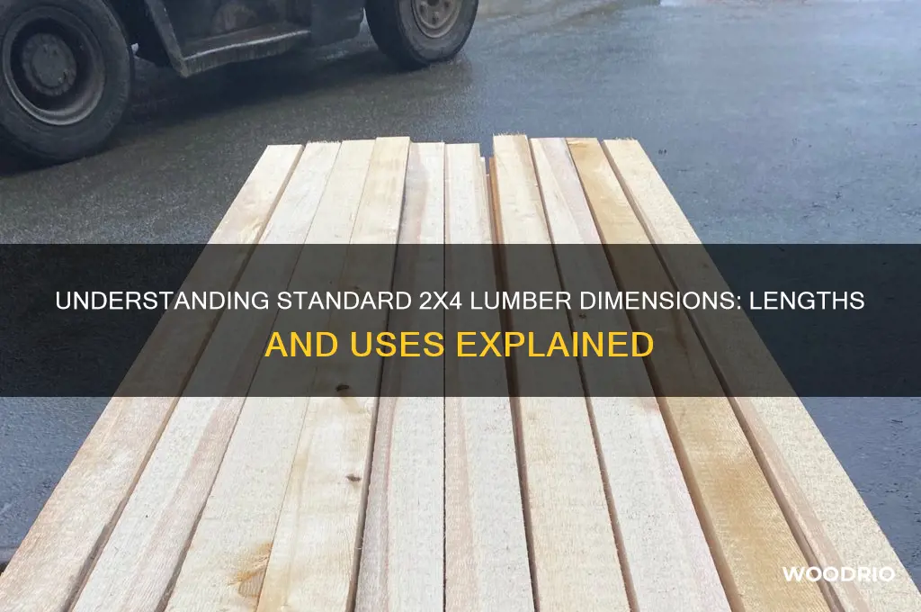 how long is a 2x4 piece of wood