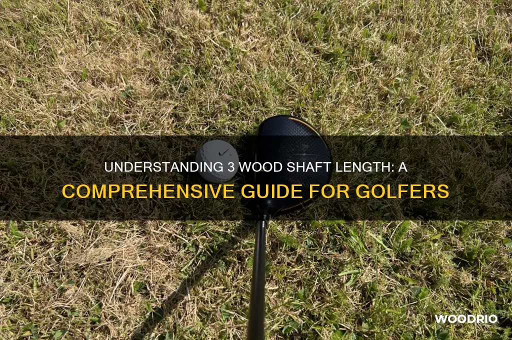 how long is a 3 wood shaft