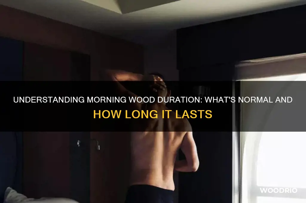 how long is a morning wood suppose to last