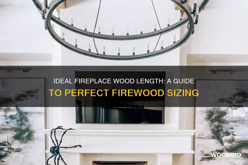 how long is a piece of wood for the fireplace
