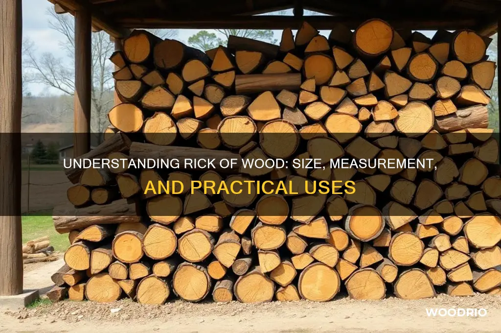 how long is a rick of wood