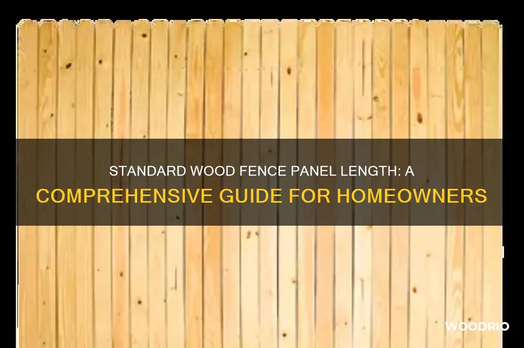 how long is a standard wood fence panel