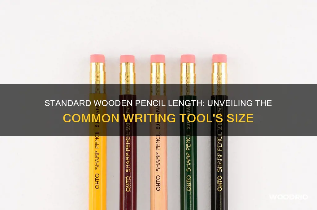 how long is a standard wooden pencil