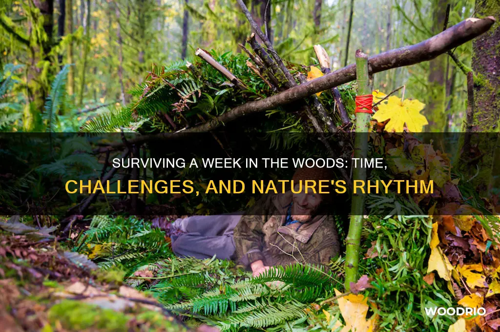 how long is a week in the woods