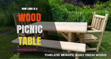 Standard Wood Picnic Table Lengths: A Comprehensive Size Guide