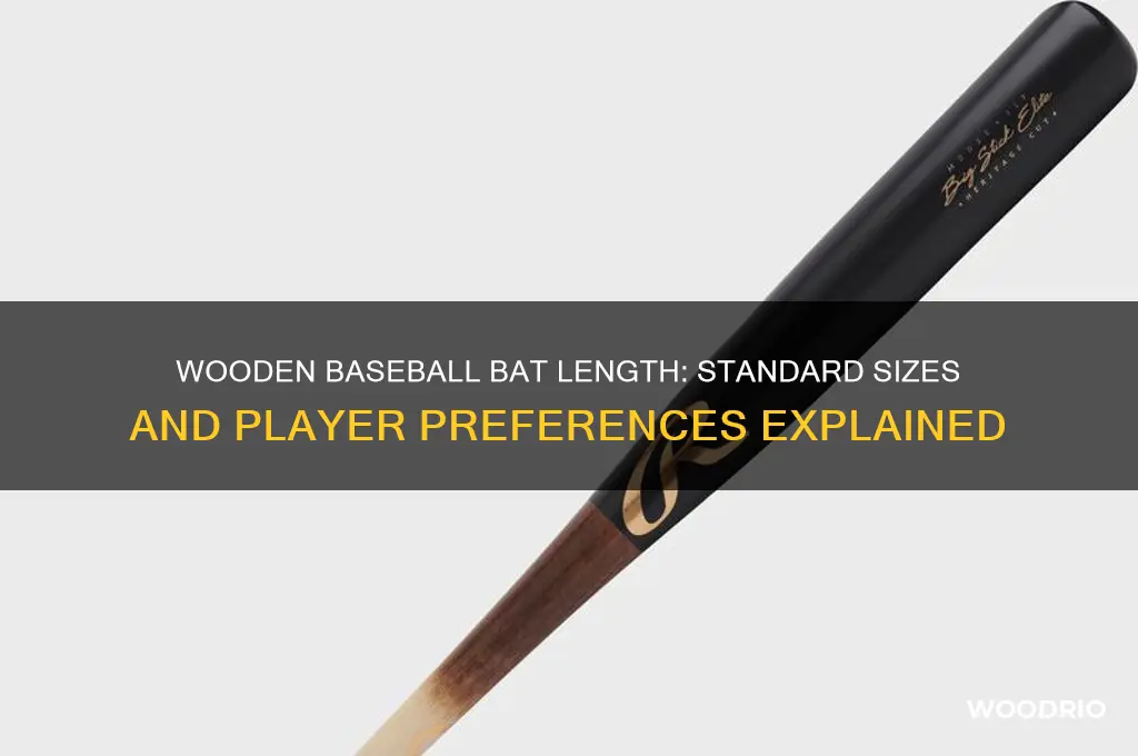 how long is a wooden baseball bat