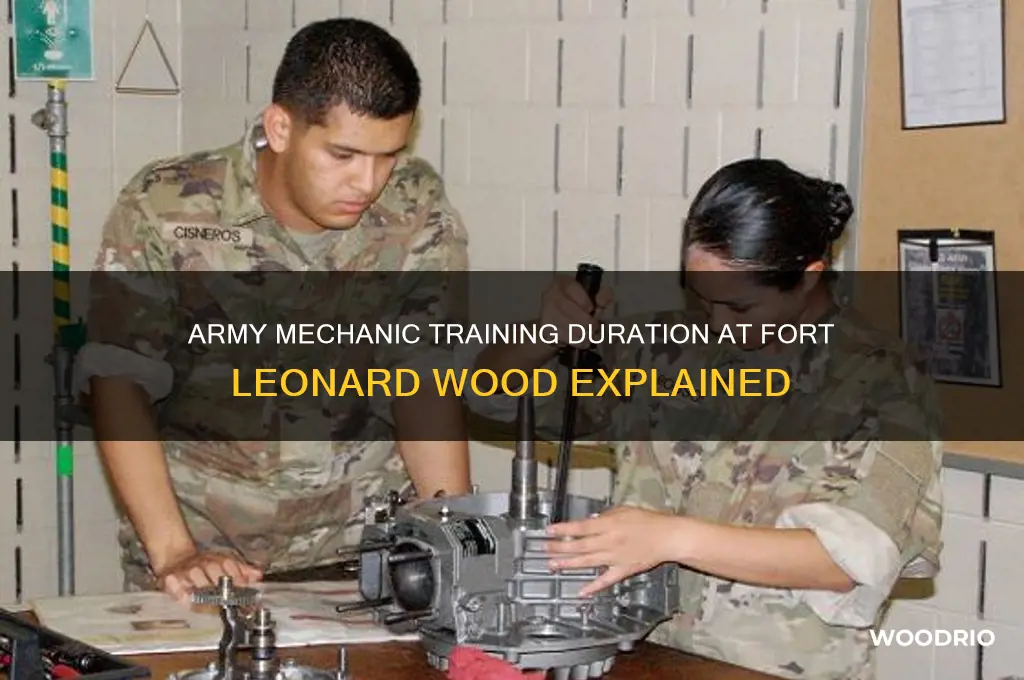 how long is army mechanic school at fort leonard wood