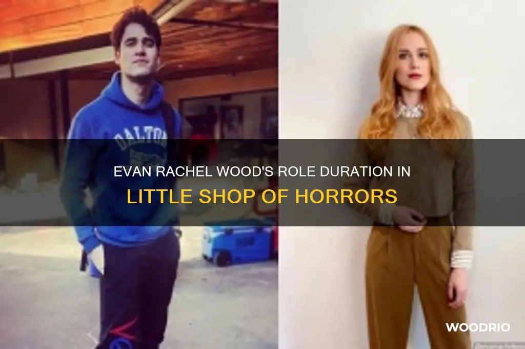 how long is evan rachel wood in little shop