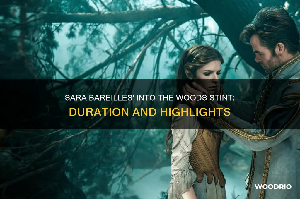 how long is sara bareilles in into the woods