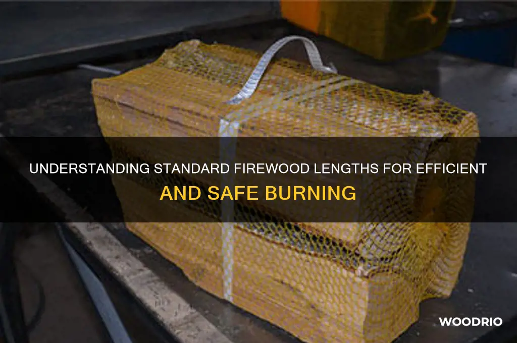 how long is standard fire wood