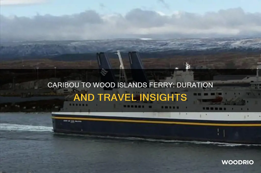 how long is the ferry from caribou to wood islands