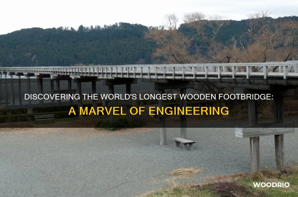 how long is the longest wooden foot bridge
