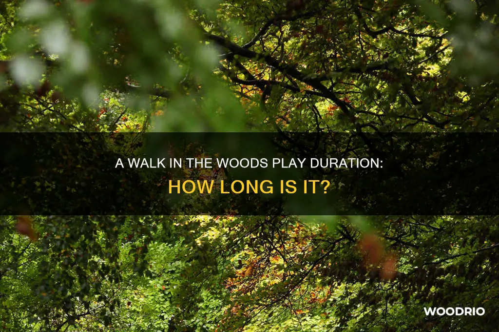 how long is the play a walk in the woods