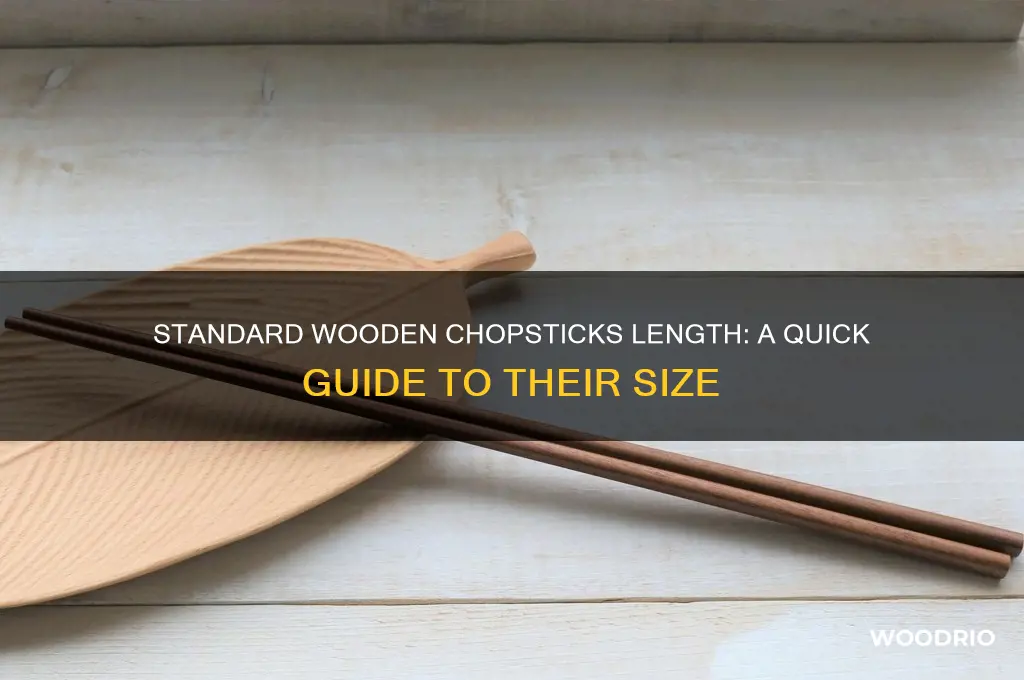 how long is the standard wooden chopsticks