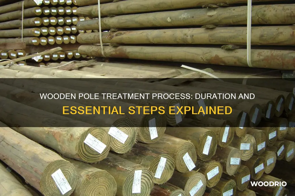 how long is the treatment process for wooden poles