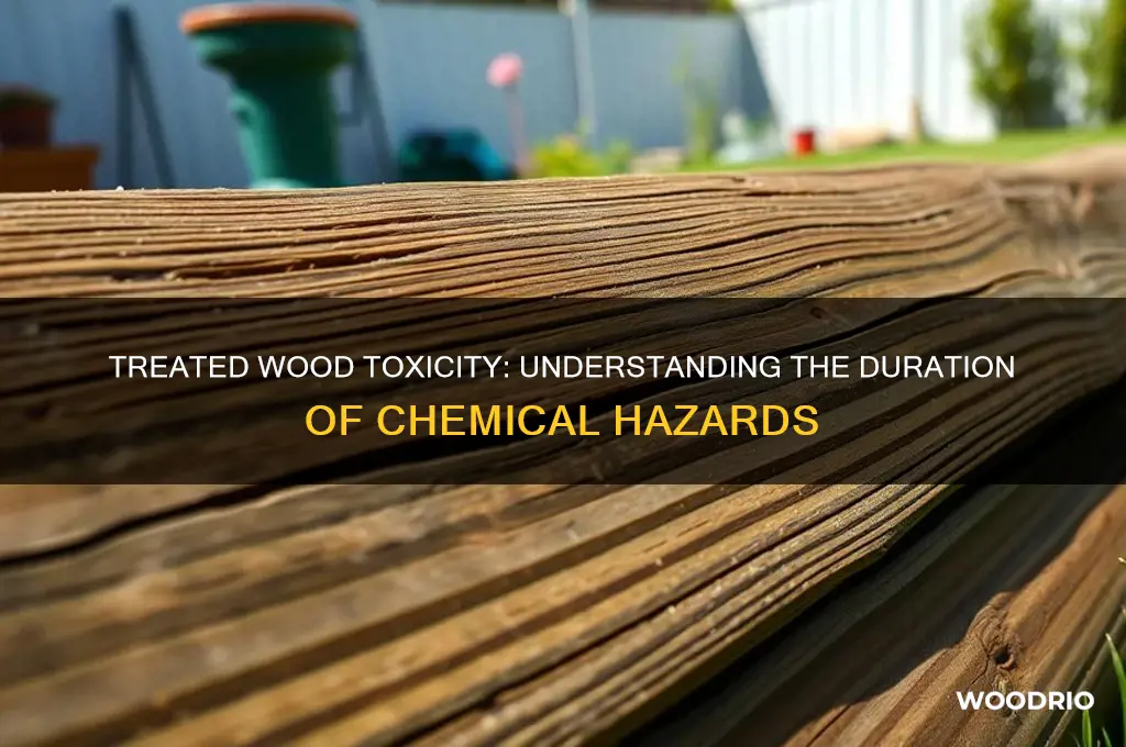how long is treated wood toxic