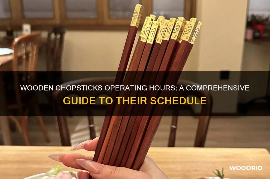 how long is wooden chopsticks open
