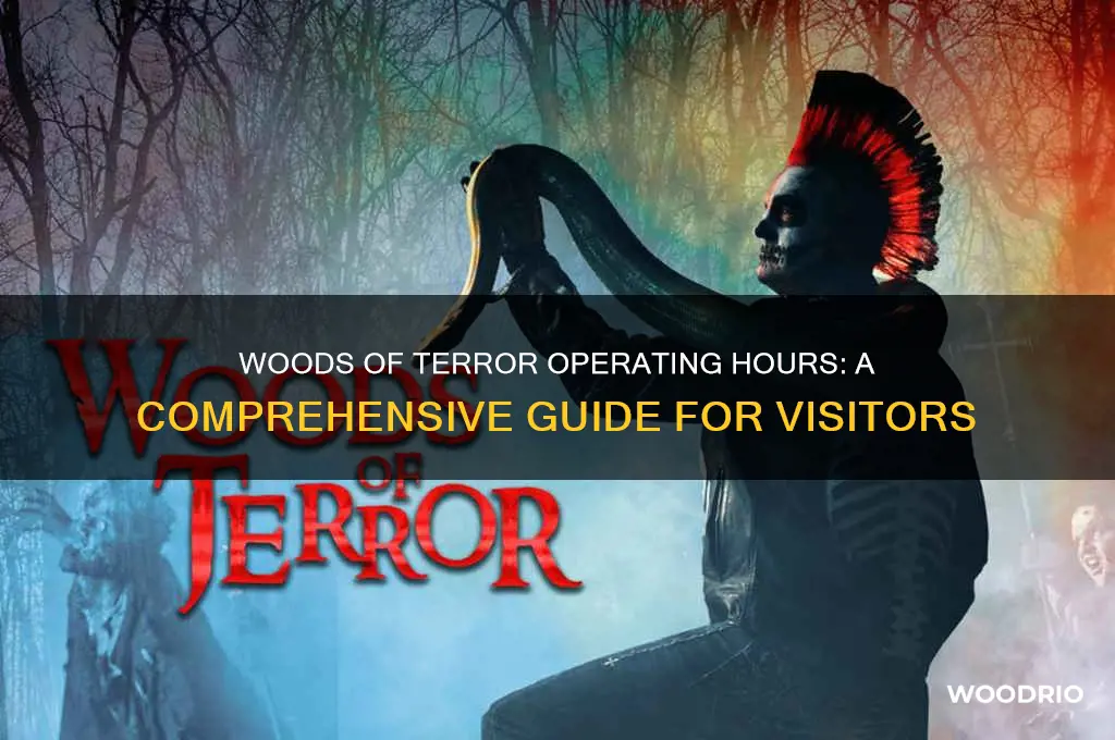 how long is woods of terror open