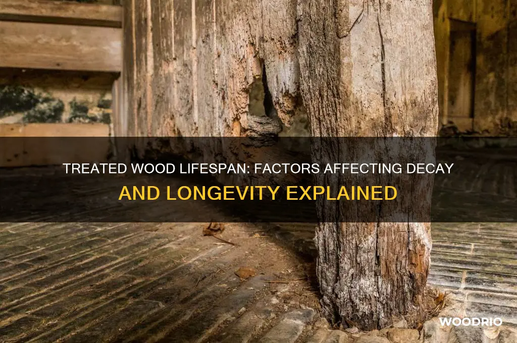 how long it take for treated wood to go bad