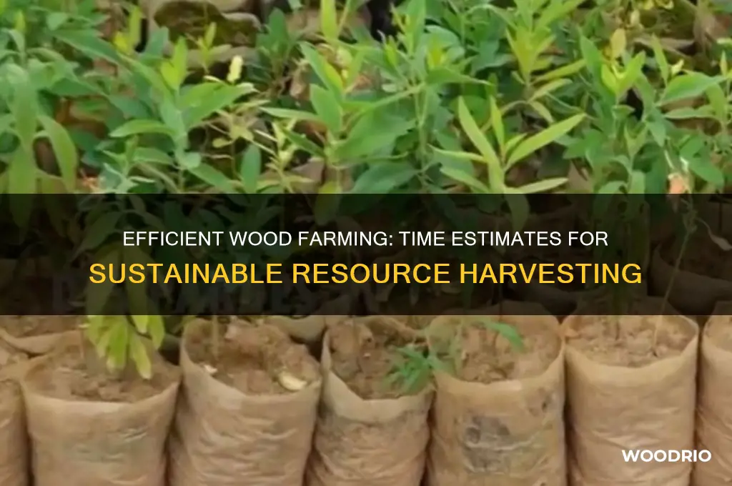 how long it takes to farm wood