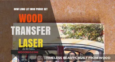 Perfecting Wood Transfers: Mod Podge Setting Time for Laser Designs