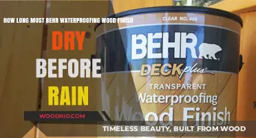 Behr Waterproofing Wood Finish: Rain-Ready Drying Time Explained