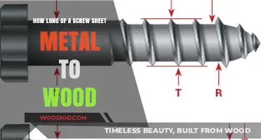 Screwing Sheet Metal to Wood: Optimal Screw Length Guide