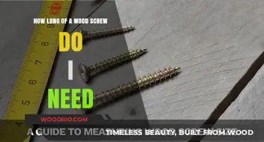 Choosing the Right Wood Screw Length: A Comprehensive Guide