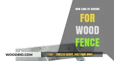 Choosing the Right Screw Length for Your Wood Fence Installation