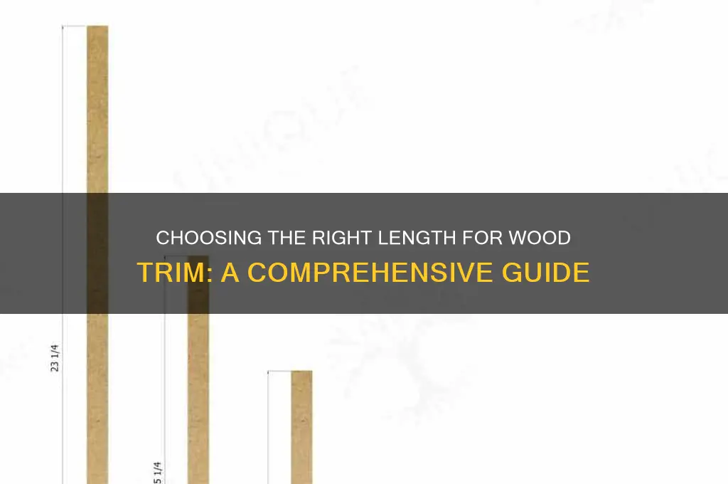 how long pieces of wood trim