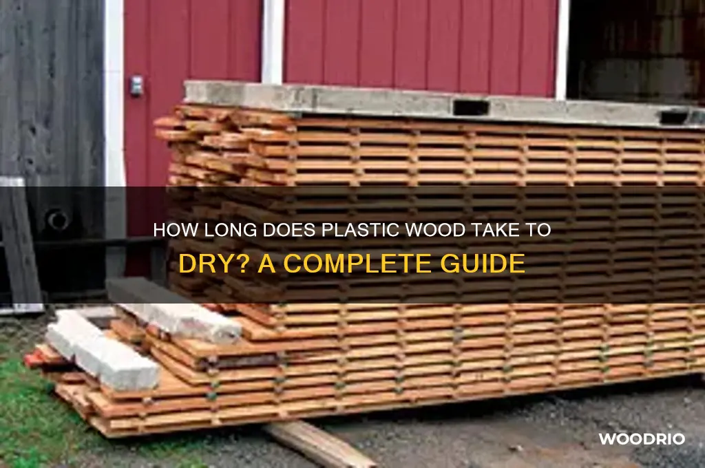 how long plastic wood dry