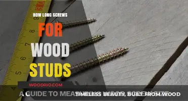 Choosing the Right Screw Length for Wood Studs: A Guide