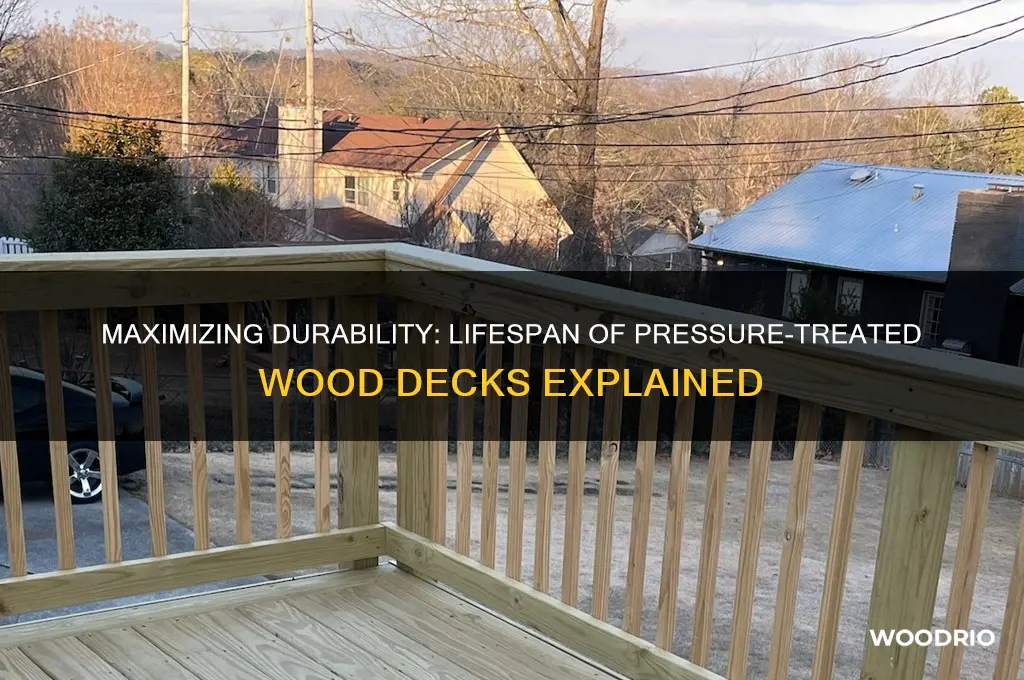 how long should a pressure treated wood deck last
