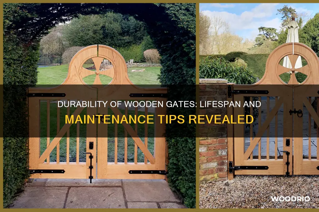 how long should a wooden gate last