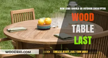 Durability of Eucalyptus Wood: Lifespan of Your Outdoor Table