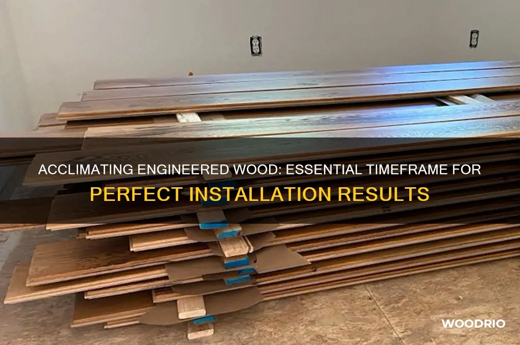 how long should engineered wood acclimate