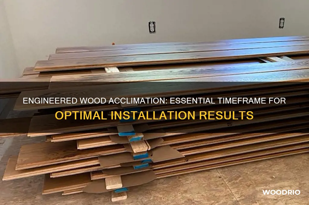 how long should engineneered wood climitize