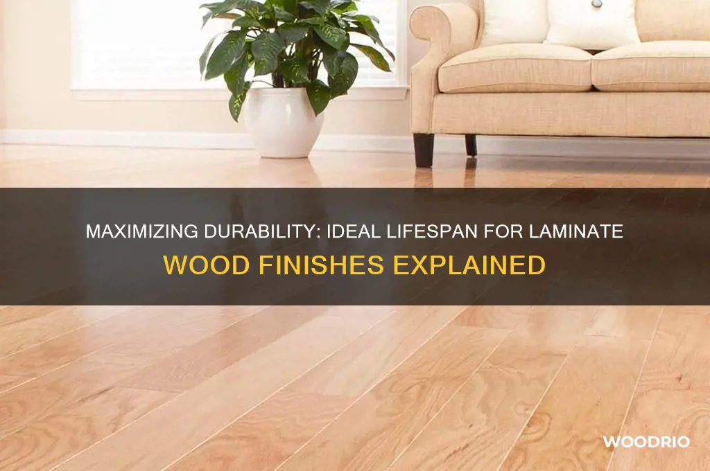 how long should i keep laminate wood finish last