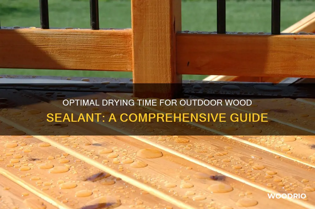 how long should i let outdoor wood sealant dry