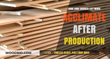 Wood Acclimation: Optimal Time for Post-Production Adjustment and Stability