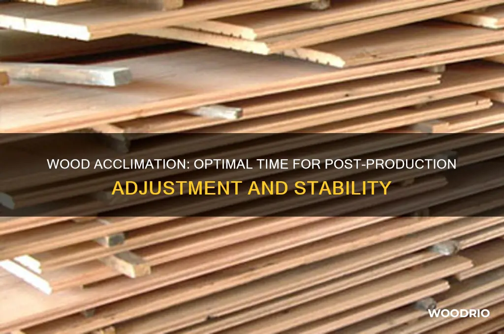 how long should i let wood acclimate after production