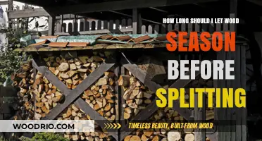 Optimal Wood Seasoning Time: When to Split for Best Results