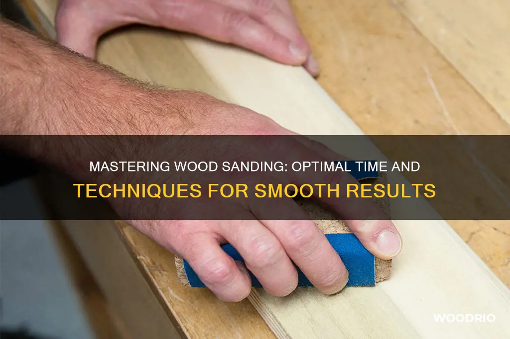 how long should i sand wood