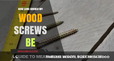 Choosing the Right Wood Screw Length for Your Project