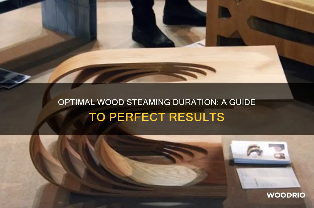 how long should wood be steamed
