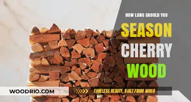 Perfecting Cherry Wood Seasoning: Optimal Time for Rich, Smoky Flavor