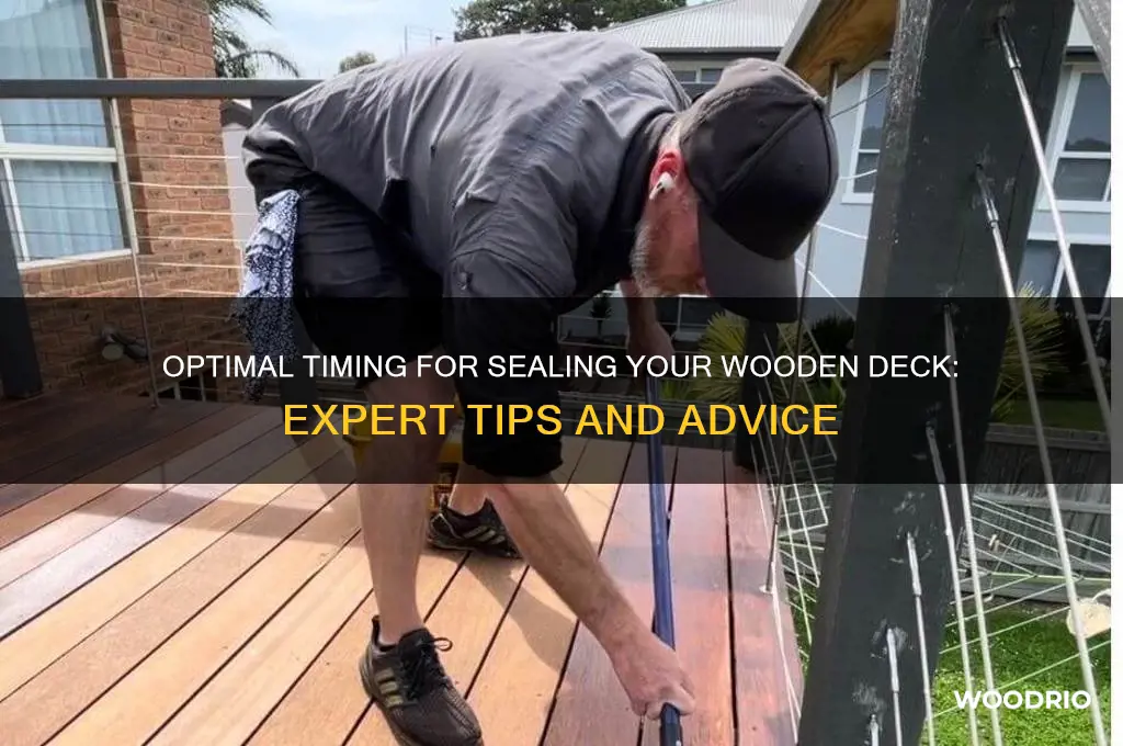 how long should you wait before sealing a wooden deck
